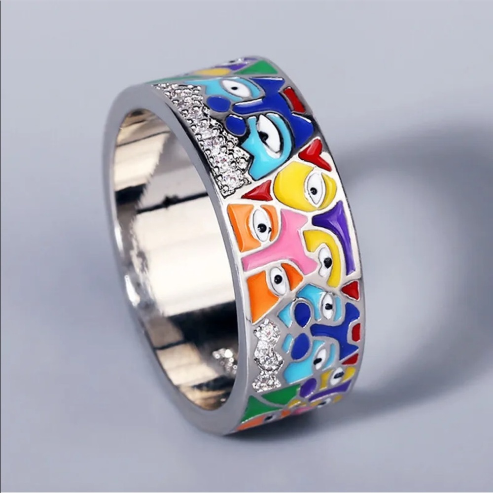 New 925 Silver Cubic Zirconia Ring